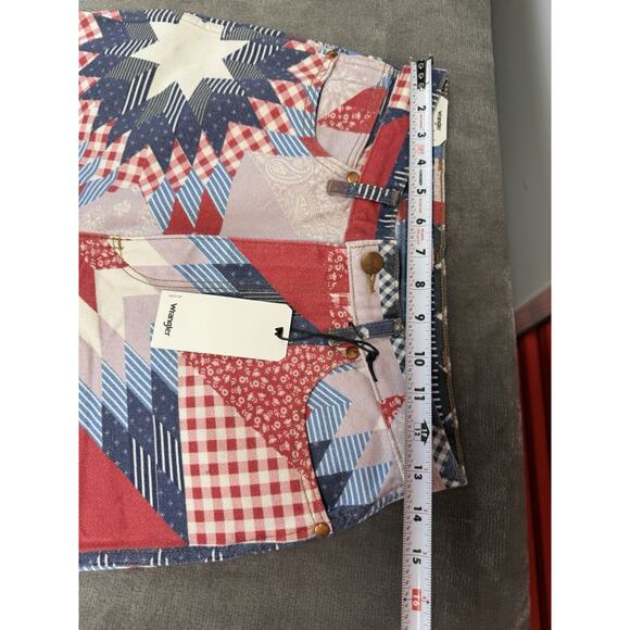 NWT Wrangler x Free People Wanderer 622 Patchwork Flare Jeans W27 L30 - Picture 7 of 11